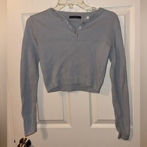 Brandy Melville Ribbed Long Sleeve Top